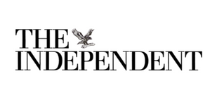 The Independent magazine logo displayed on the homepage under the 'As Seen In' section, highlighting a feature in the magazine about our flower delivery service.
