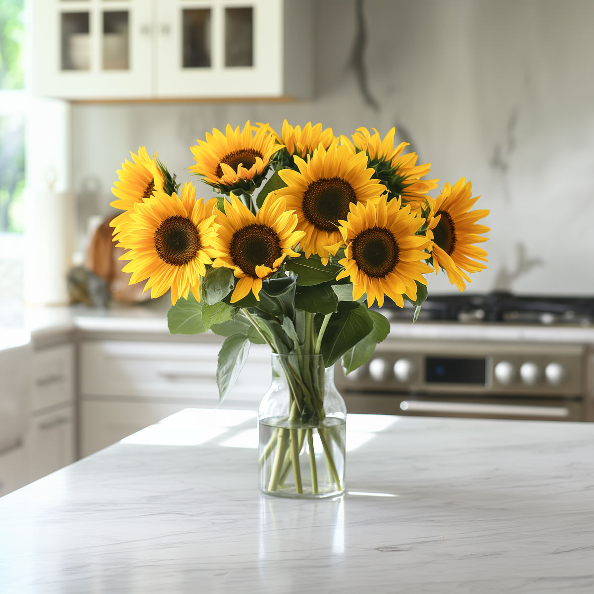 Fresh Sunflowers, Overnight Shipping good