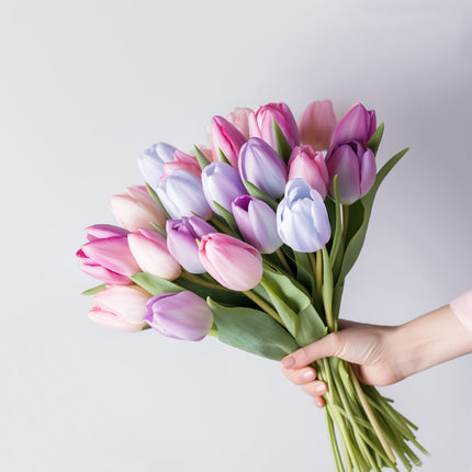 Pastel rainbow coloured unicorn Tulips Flower delivery UK