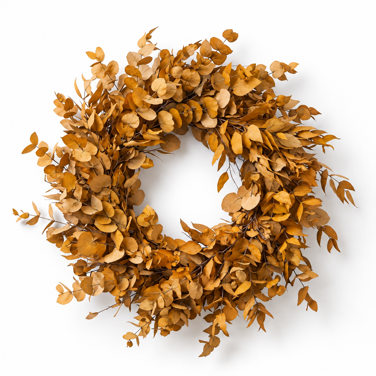 Handmade Yellow Eucalyptus Wreath