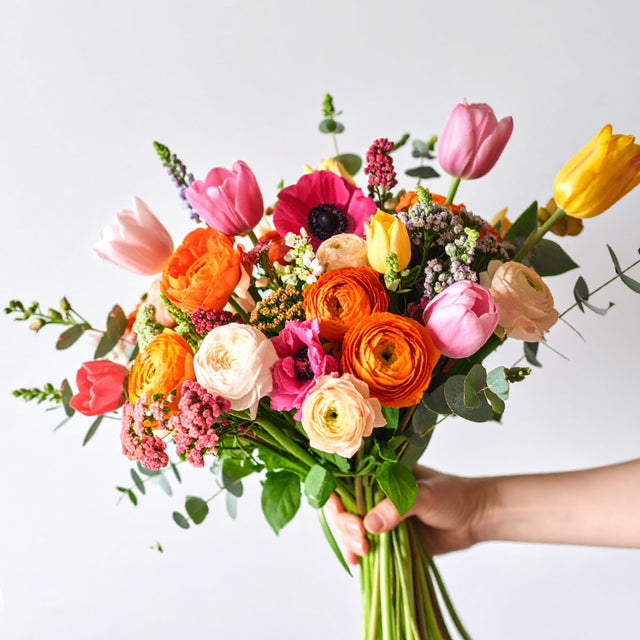 Seasonal Colourful Flowers bouquet with free next day delivery UK