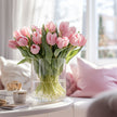 British Pink Tulips Free Next Day Delivery UK