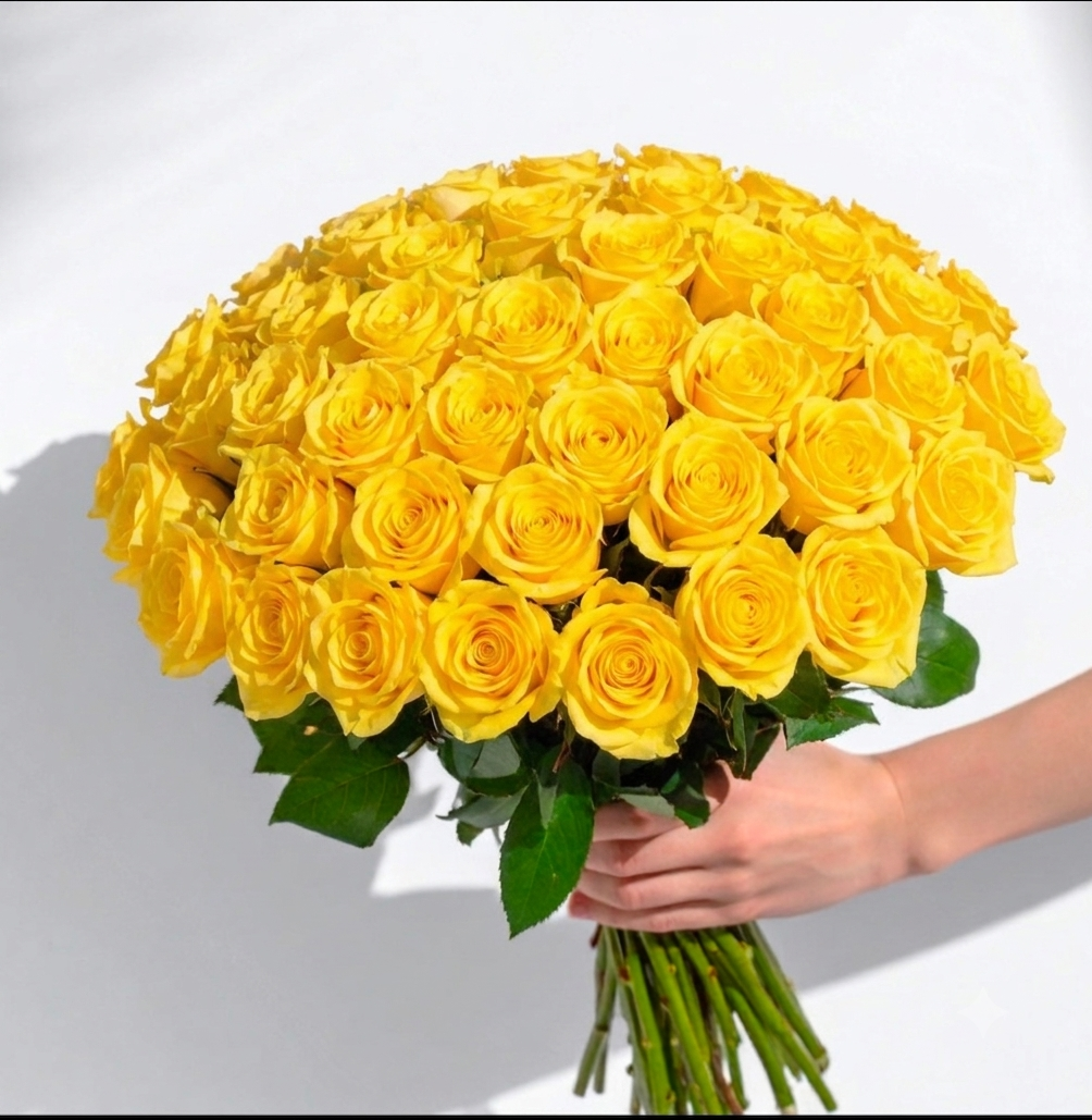 Yellow Rose Stems | Moonwalk Roses | Fresh UK Delivery