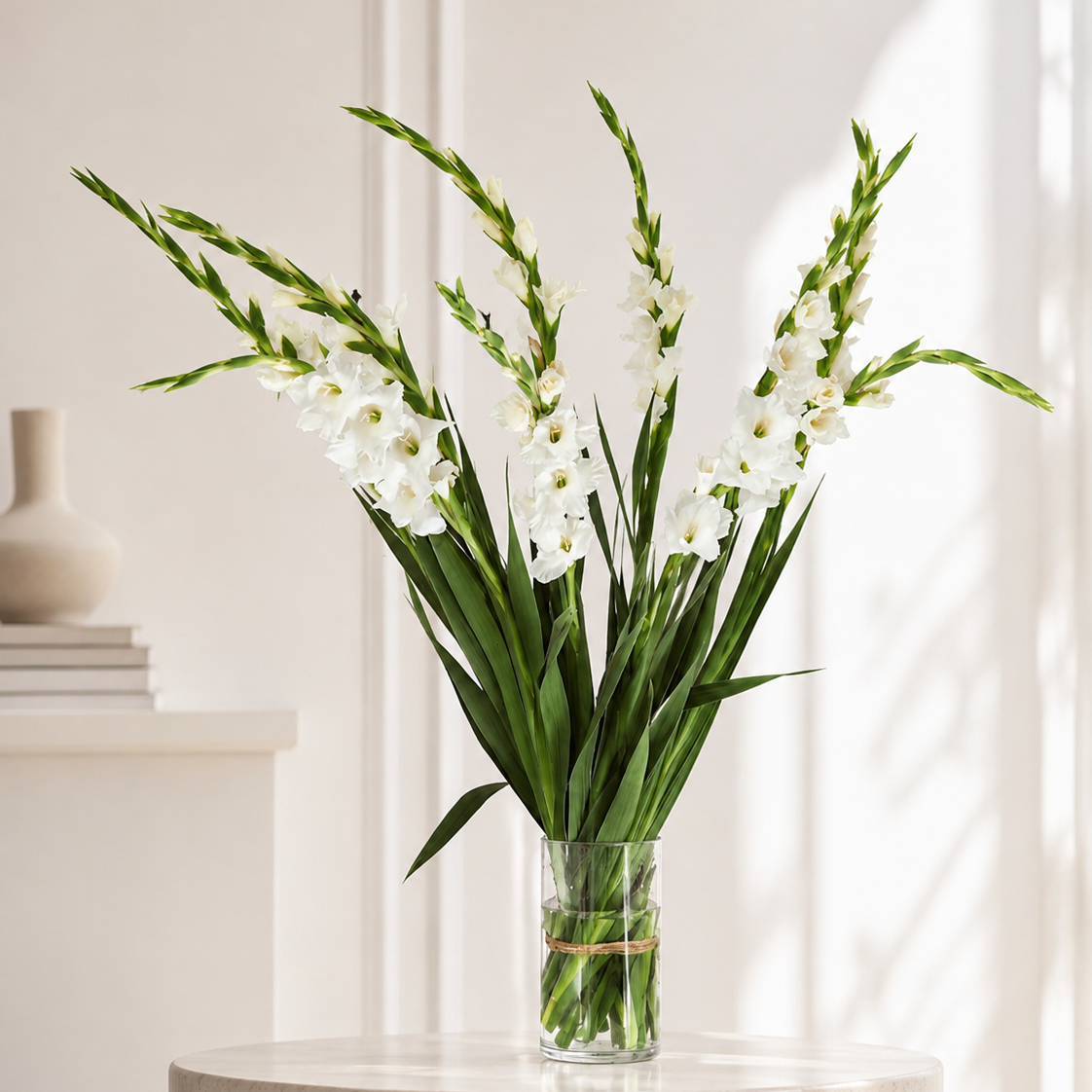 White Gladioli – British Grown | 75cm