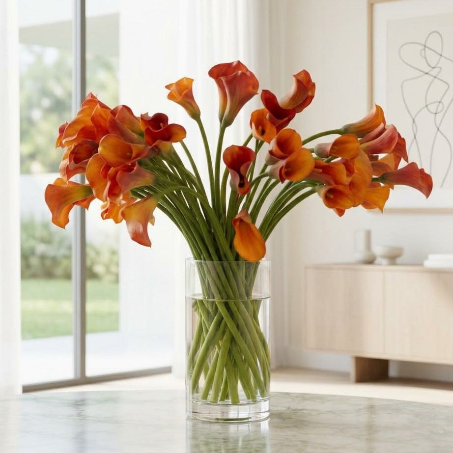 Orange Calla Lilies – Captain Trinity