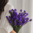 British-Grown Purple Statice Flower Stems