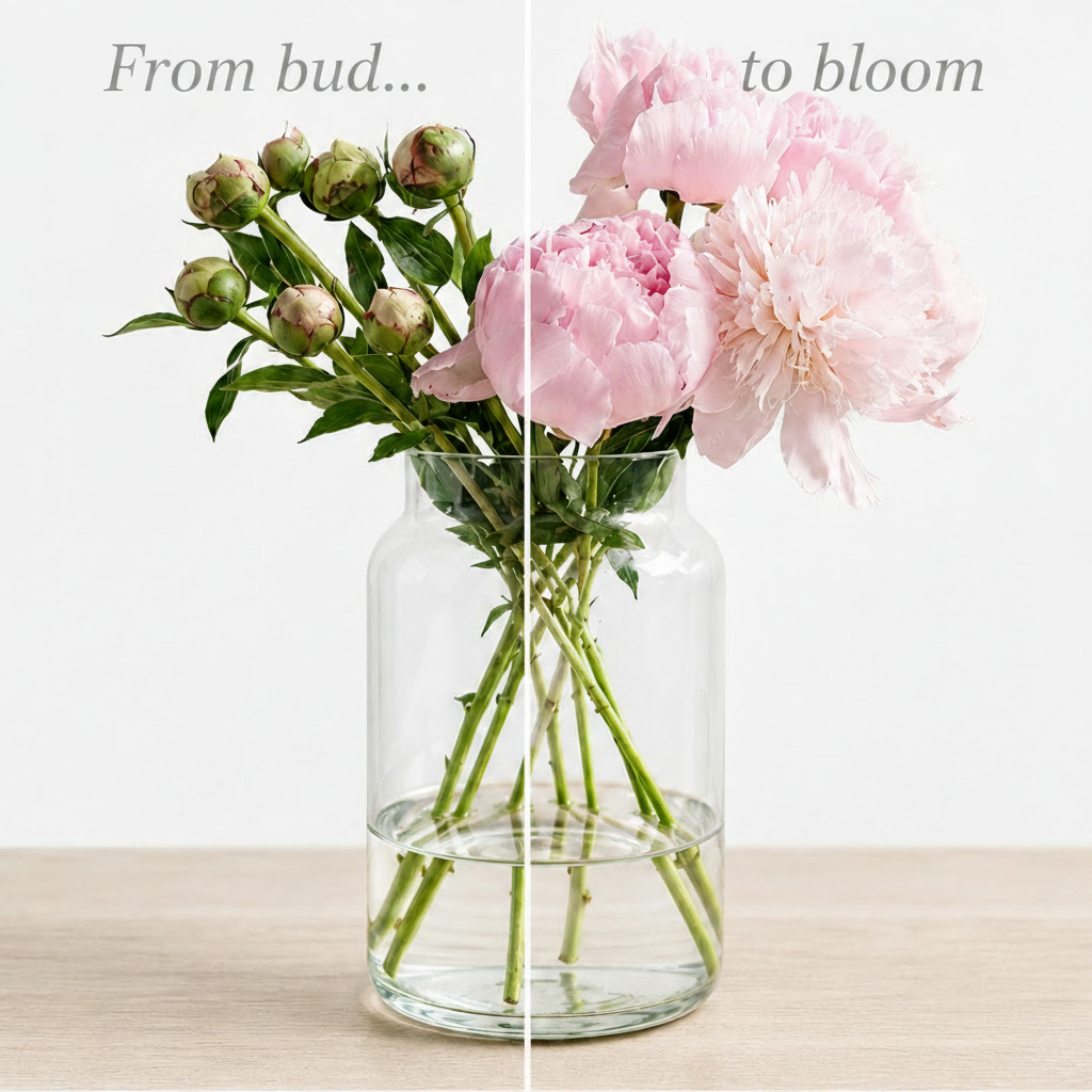 British-Grown Pink Peonies
