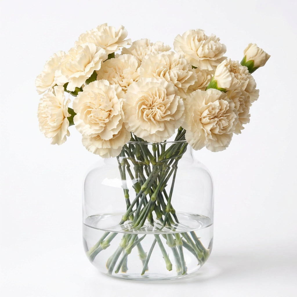 Carnations -Cream