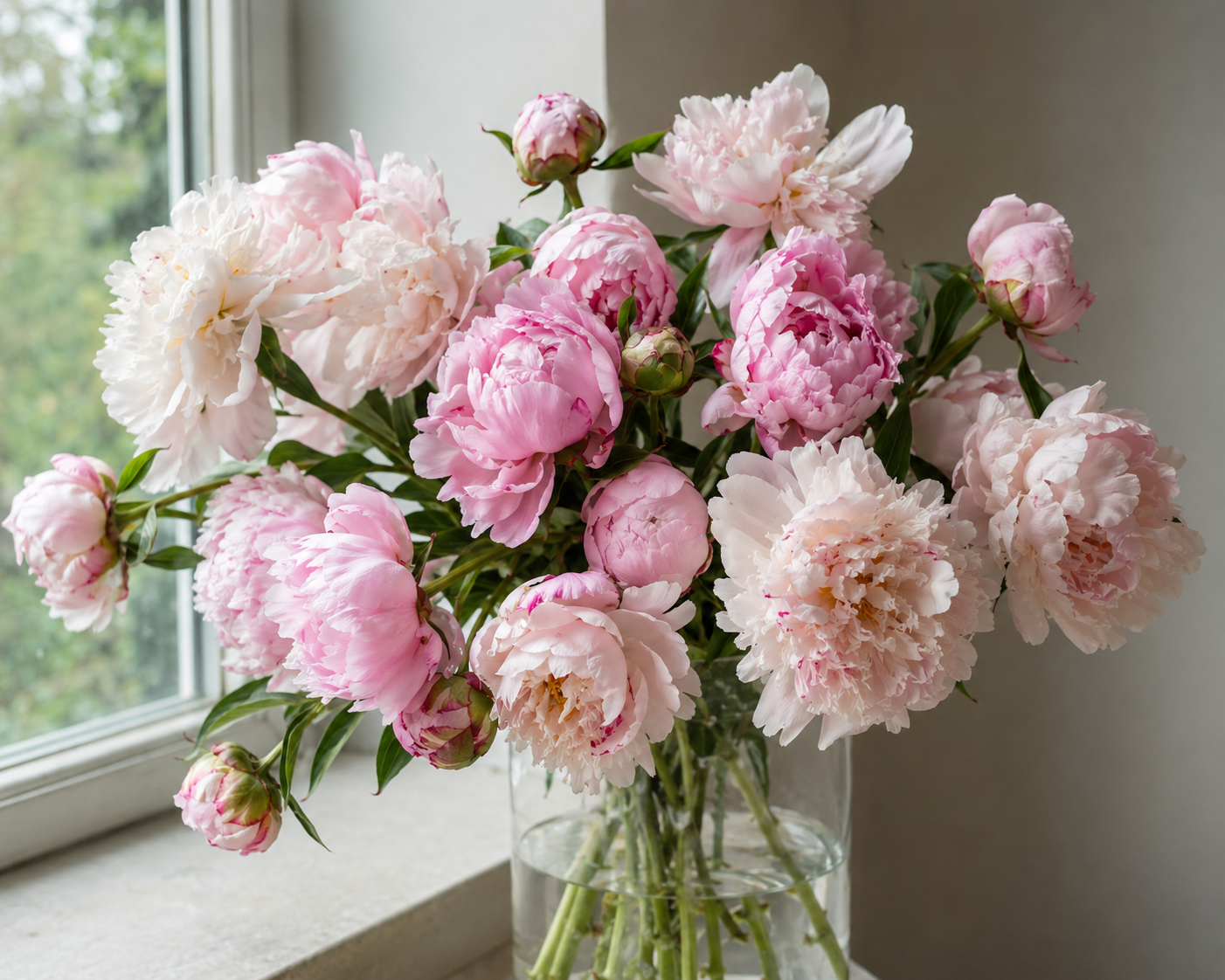 British-Grown Mixed Peonies
