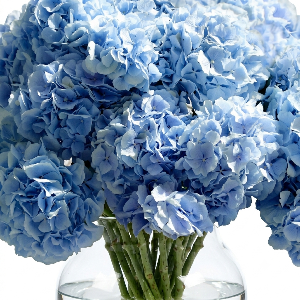 Baby Blue Hydrangea Flowers