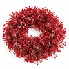 Dyed Red Gypsophila Wreath – 35cm