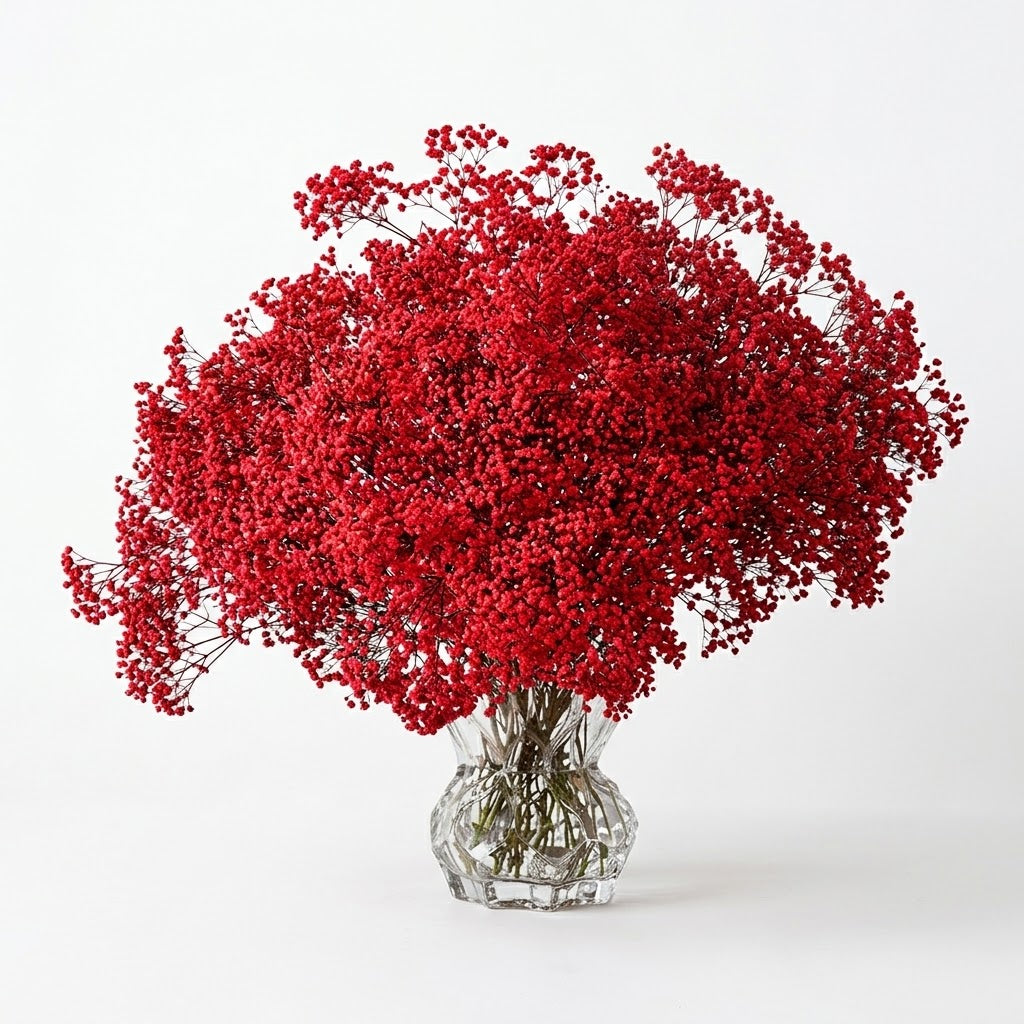 Red Dyed Gypsophila