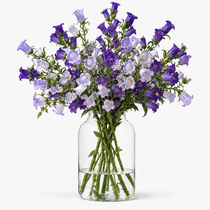 British Mixed Bright Campanula Stems