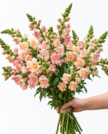 British Apricot Pink Snapdragon Flowers