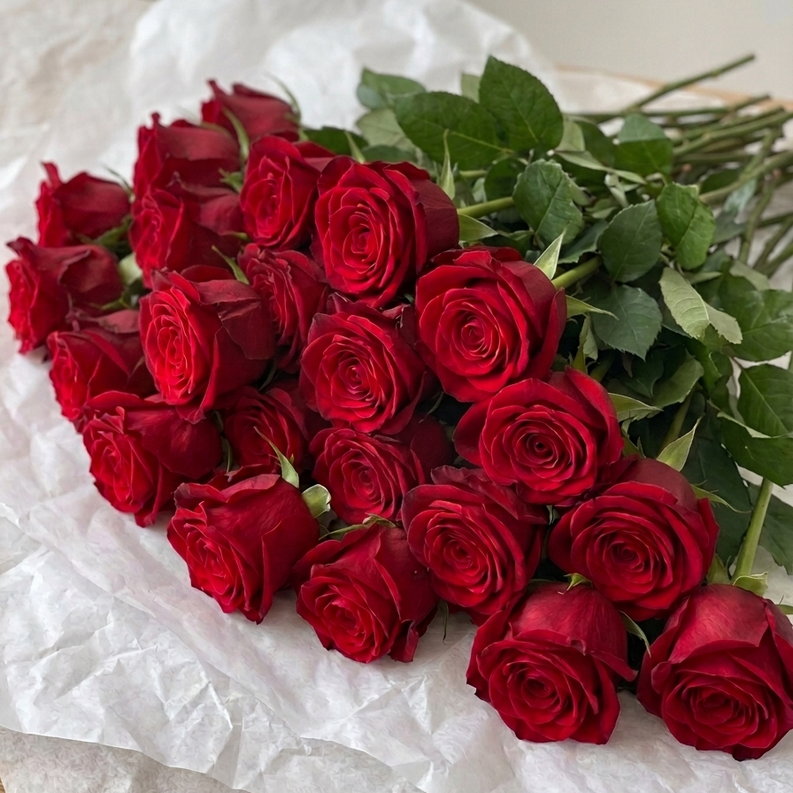 Premium Red Naomi Roses – The Market Edit