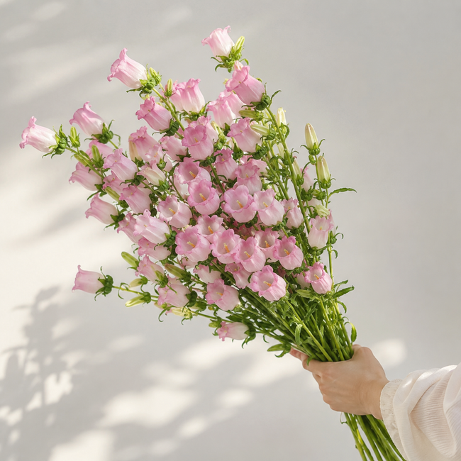 British Pink Campanula | Fresh Seasonal Bellflowers