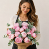 Pink Peony & Eucalyptus Bouquet