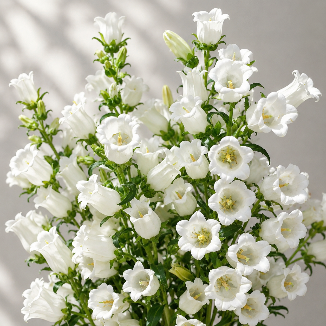 British white Campanula | Fresh Seasonal Bellflowers
