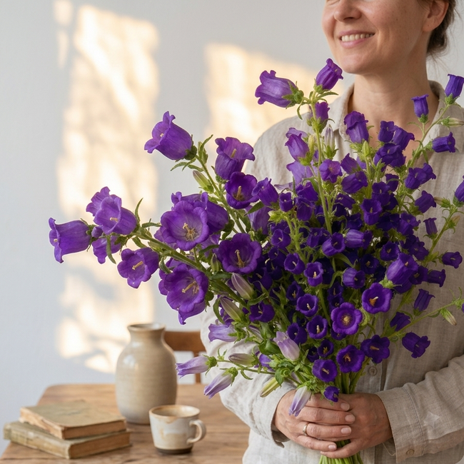 British Purple Campanula | Fresh Seasonal Bellflowers