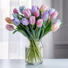 Pastel Tulips Free Next Day Delivery UK