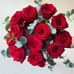 Scented Red Roses with Eucalyptus 