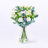 White and blue letterbox flowers with free next day delivery UK